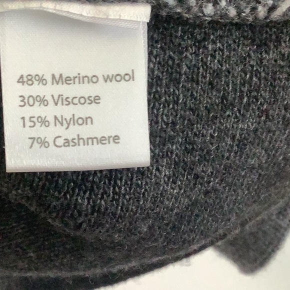 Benedetta B. Womens Cardigan Sweater Size Small Charcoal Gray Merino Wool Blend - Picture 7 of 8